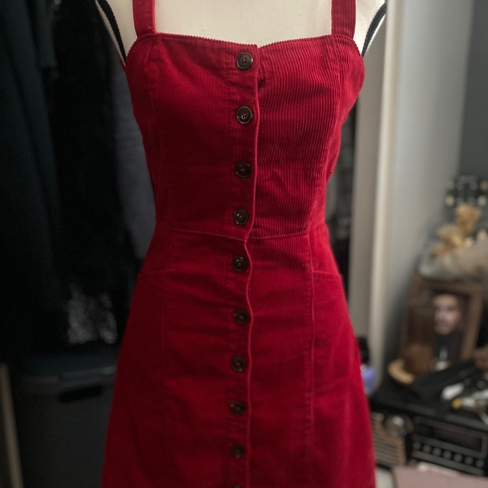 Velvet Red Dress, Size Small